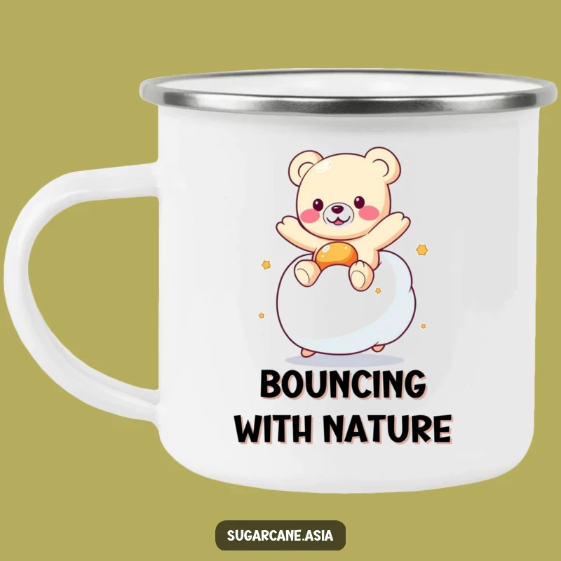 Funny Kawaii Gummy Bear Marshmallow Camping Mug: Adventure Fuel Gift