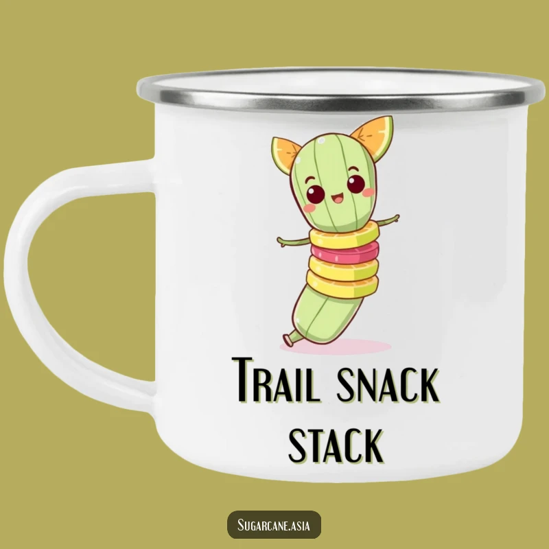 Funny Sugarcane Camping Mug, Fruit Stack Camp Adventure, Outdoor Funny Gift