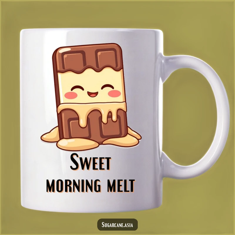 Funny Kawaii Chocolate Bar Melting Mug: A Sweetly Hilarious Treat Gift