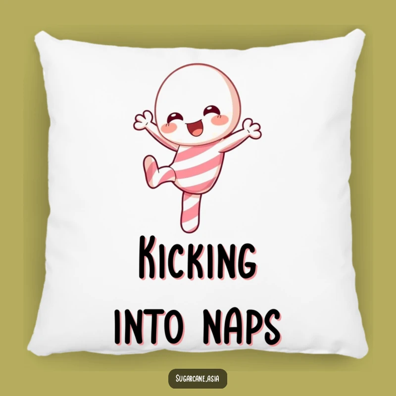 Cute Funny Kawaii Candy Cane Pillow: Soft Festive Comfort, Adorable Funny Gift