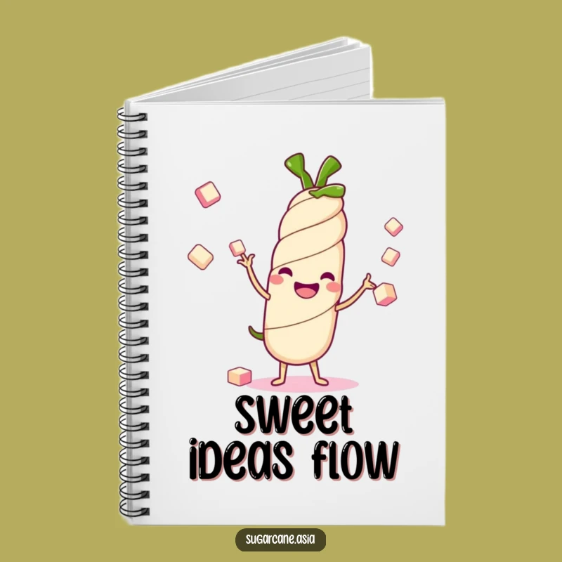 Funny Kawaii Sugarcane Notebook: Jot Down Sweet Ideas, Perfect Cheerful Funny Gift